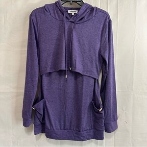 Ginkana Women’s Nursing Hoodie w/Long Sleeves & Pockets Soft Knit Sweatshirt